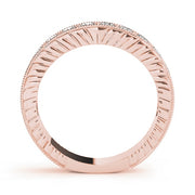 18K Rose Gold 7/8 ct tw Diamond Wedding Ring