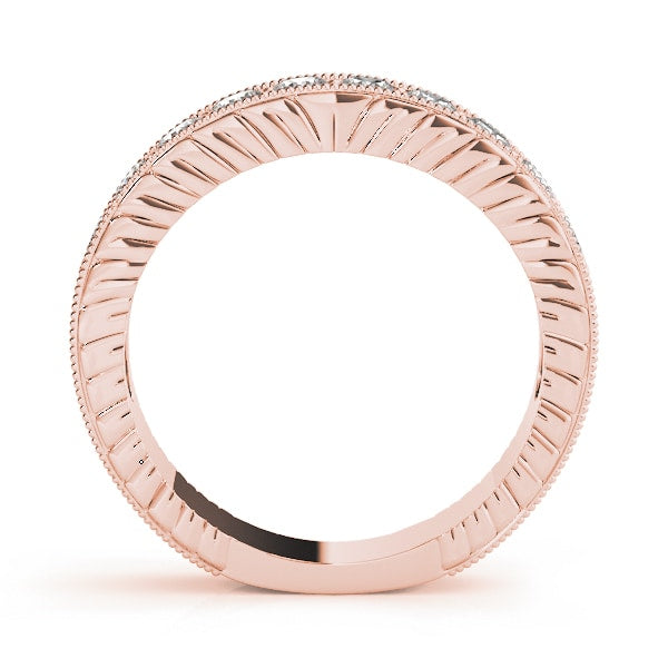18K Rose Gold 7/8 ct tw Diamond Wedding Ring