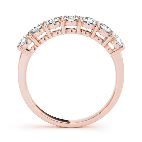 14K Rose Gold 1 ct tw Diamond Wedding Ring
