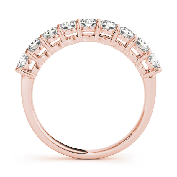 18K Rose Gold 1 ct tw Diamond Wedding Ring
