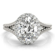 Halo Diamond Engagement Ring