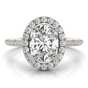 Halo Diamond Engagement Ring