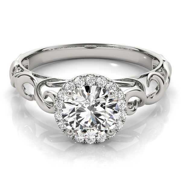 Halo Diamond Engagement Ring