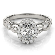 Halo Diamond Engagement Ring