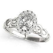 Halo Diamond Engagement Ring