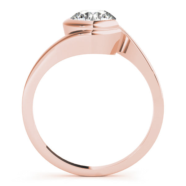14K Rose Gold 1/2 ct tw Solitaire Diamond Engagement Ring