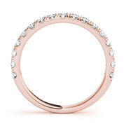 18K Rose Gold 1 ct tw Diamond Wedding Ring