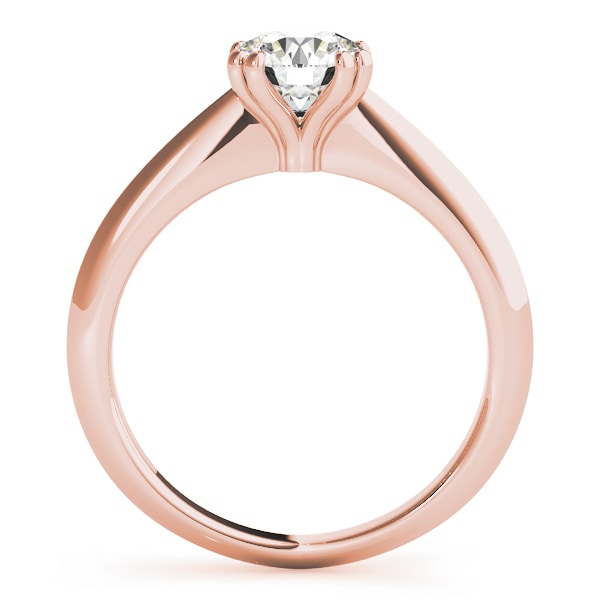 18K Rose Gold 1 ct tw Solitaire Diamond Engagement Ring
