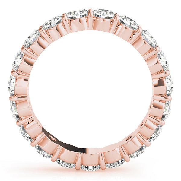 18K Rose Gold 1/2 ct tw Diamond Wedding Ring