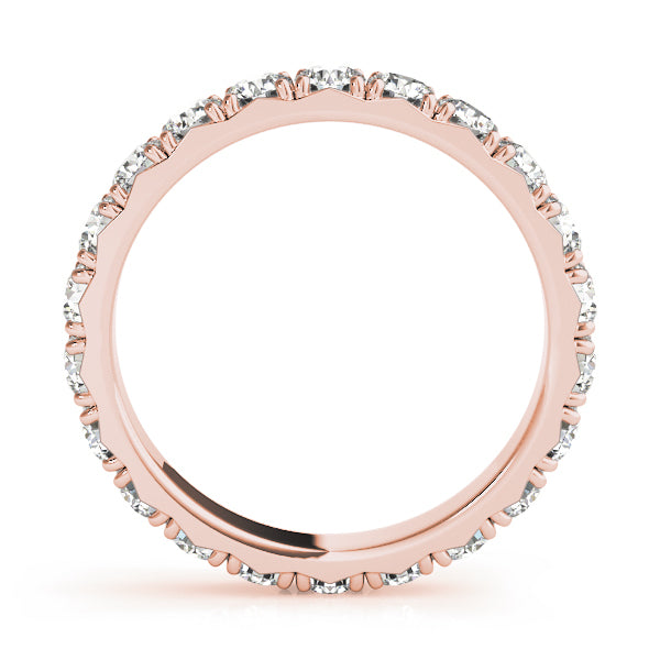 18K Rose Gold 1/2 ct tw Diamond Wedding Ring