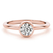 18K Rose Gold 1/2 ct tw Solitaire Diamond Engagement Ring