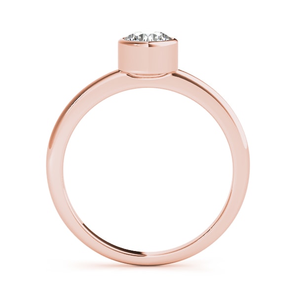 14K Rose Gold 1/2 ct tw Solitaire Diamond Engagement Ring