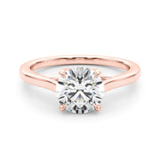 14K Rose Gold 1 1/2 ct tw Solitaire Diamond Engagement Ring