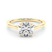 14K Yellow Gold 1 1/2 ct tw Solitaire Diamond Engagement Ring