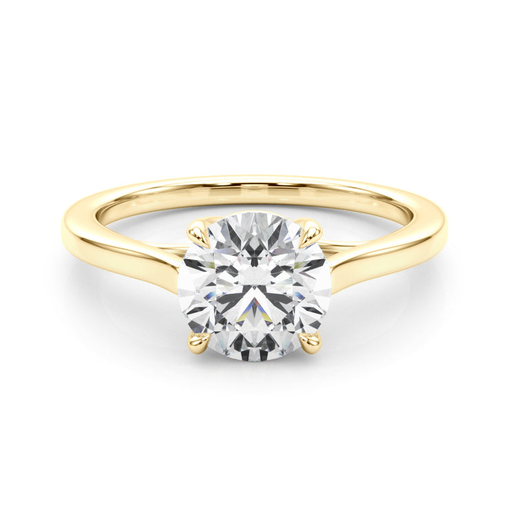 14K Yellow Gold 1 1/2 ct tw Solitaire Diamond Engagement Ring