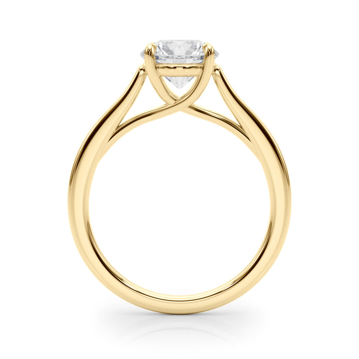 18K Yellow Gold 1 1/2 ct tw Solitaire Diamond Engagement Ring