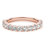 14K Rose Gold 1 ct tw Diamond Wedding Ring