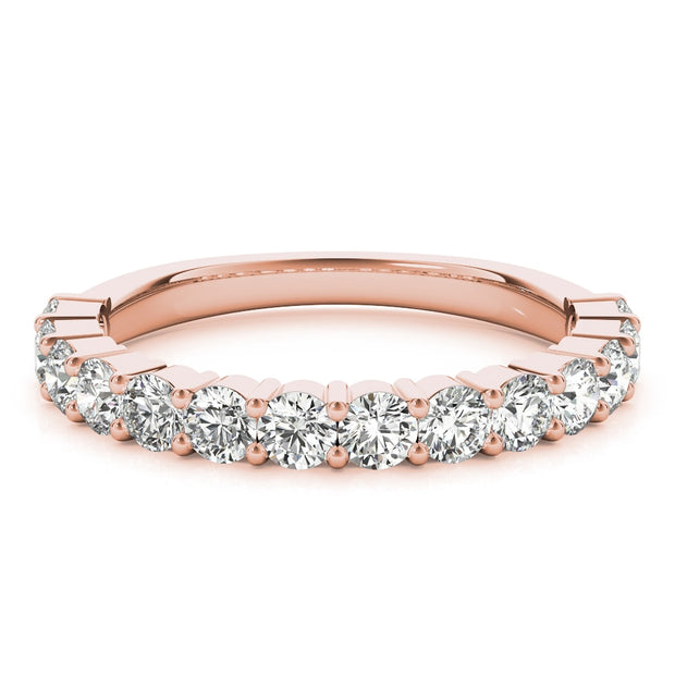 14K Rose Gold 1 ct tw Diamond Wedding Ring