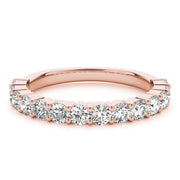 18K Rose Gold 1 ct tw Diamond Wedding Ring