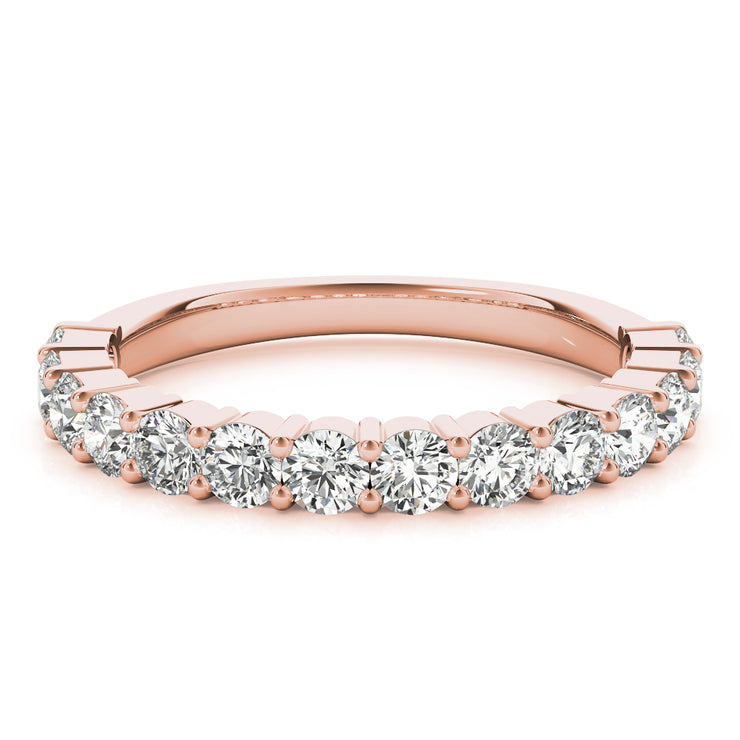 18K Rose Gold 1 ct tw Diamond Wedding Ring