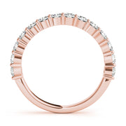 18K Rose Gold 1 ct tw Diamond Wedding Ring