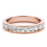 18K Rose Gold 1 ct tw Diamond Wedding Ring