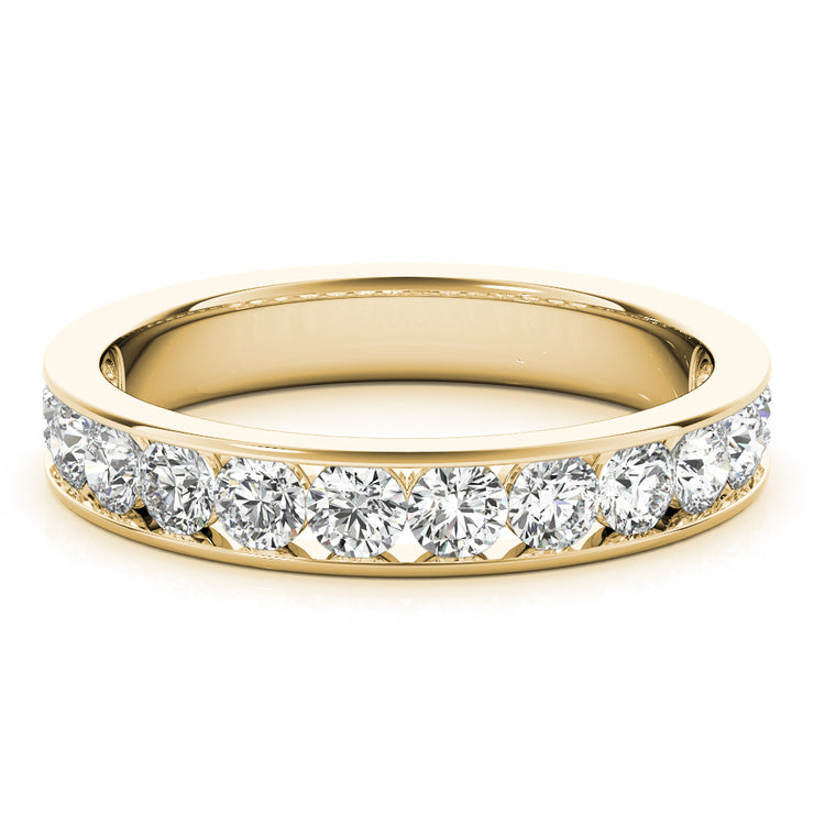 18K Yellow Gold 1 ct tw Diamond Wedding Ring