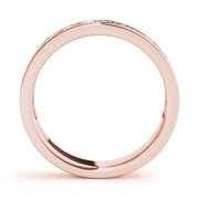 18K Rose Gold 1 ct tw Diamond Wedding Ring
