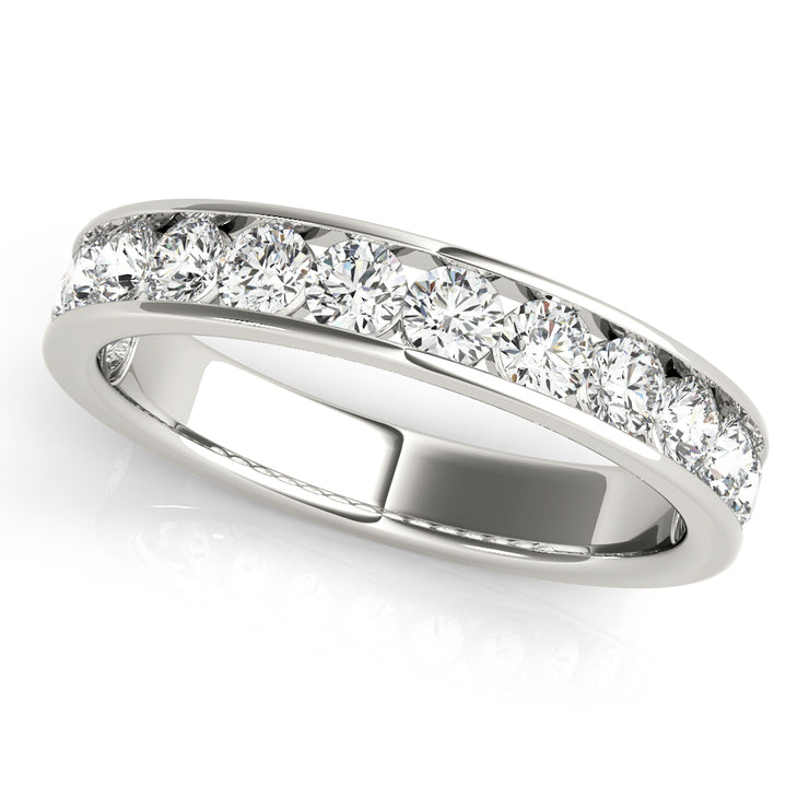 18K White Gold 1 ct tw Diamond Wedding Ring