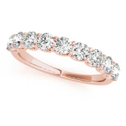 18K Rose Gold 1 ct tw Diamond Wedding Ring