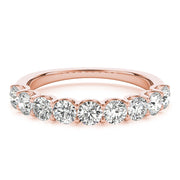 18K Rose Gold 1 ct tw Diamond Wedding Ring