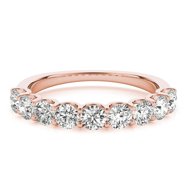 14K Rose Gold 1 ct tw Diamond Wedding Ring