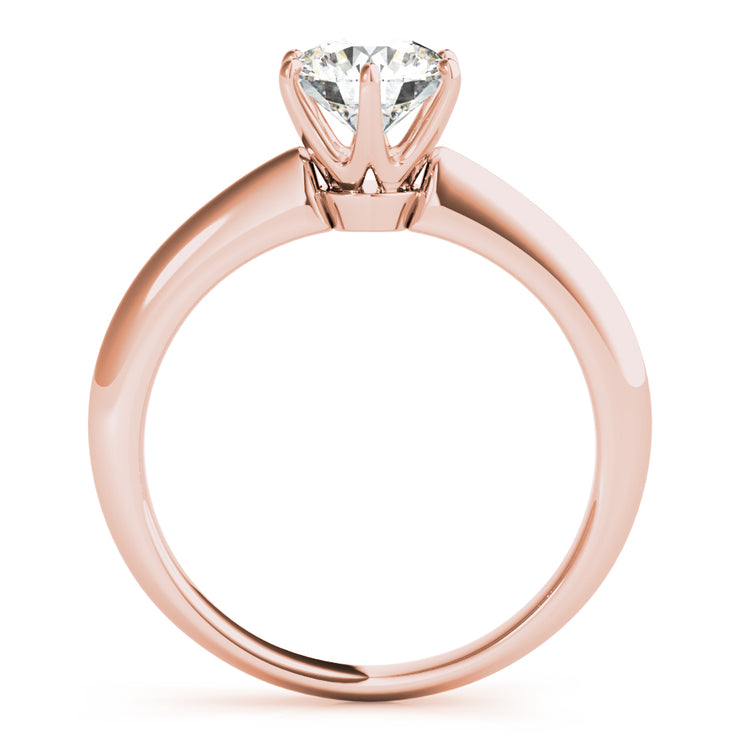 18K Rose Gold 1 ct tw Solitaire Diamond Engagement Ring
