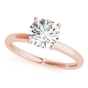 18K Rose Gold 1 ct tw Solitaire Diamond Engagement Ring