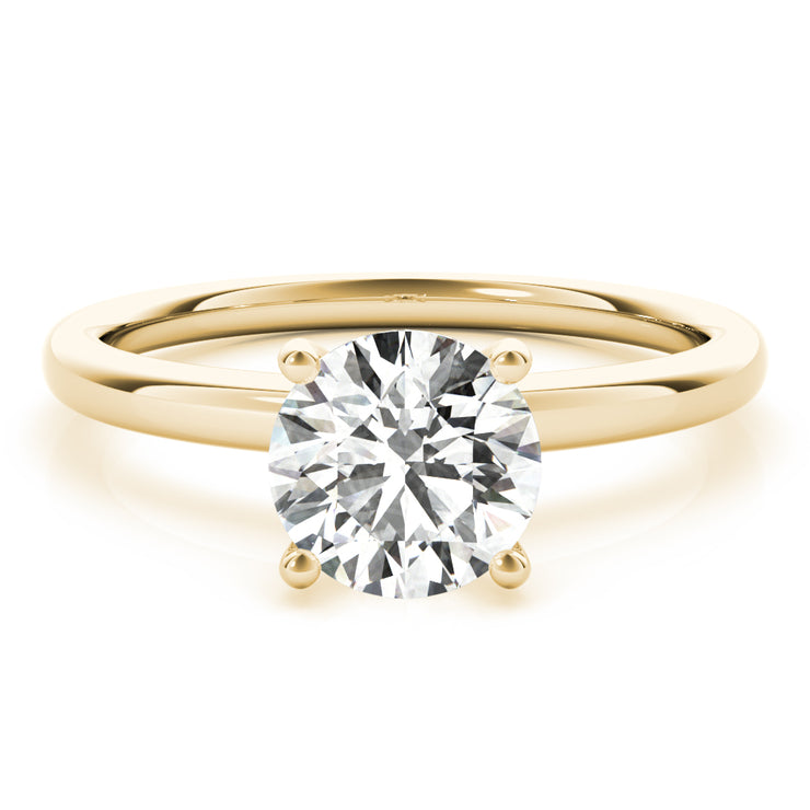 18K Yellow Gold 1 ct tw Solitaire Diamond Engagement Ring