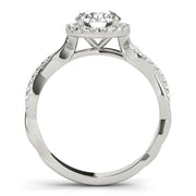 Halo Diamond Engagement Ring