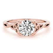 14K Rose Gold 1/2 ct tw Solitaire Diamond Engagement Ring