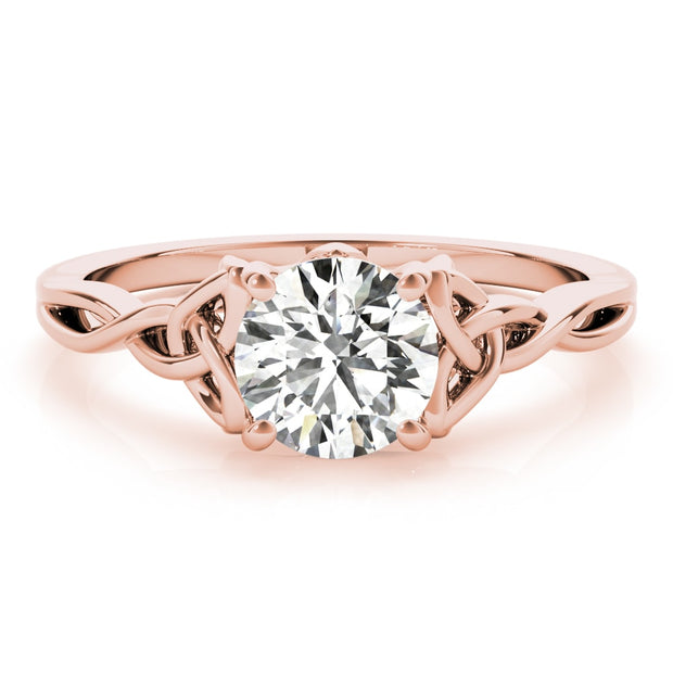 14K Rose Gold 1/2 ct tw Solitaire Diamond Engagement Ring