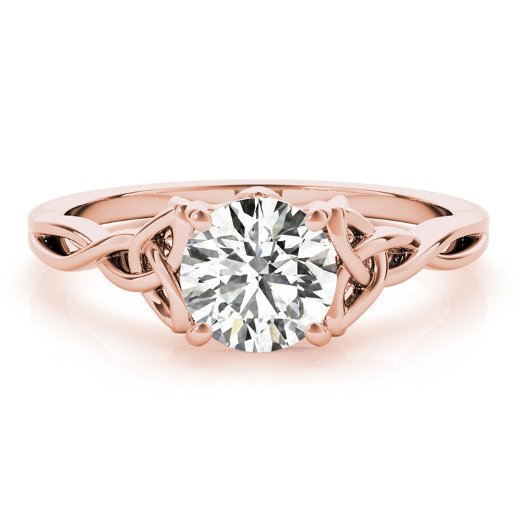 14K Rose Gold 1/2 ct tw Solitaire Diamond Engagement Ring
