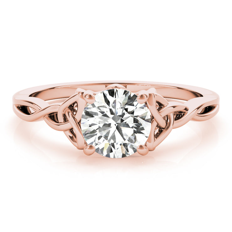 18K Rose Gold 1/2 ct tw Solitaire Diamond Engagement Ring