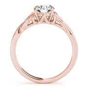 18K Rose Gold 1/2 ct tw Solitaire Diamond Engagement Ring