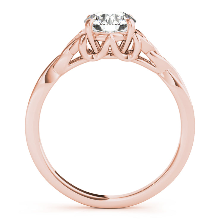 14K Rose Gold 1/2 ct tw Solitaire Diamond Engagement Ring