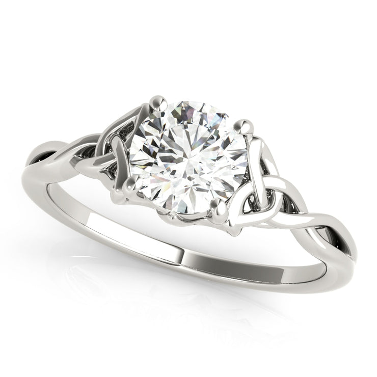 14K White Gold 1/2 ct tw Solitaire Diamond Engagement Ring
