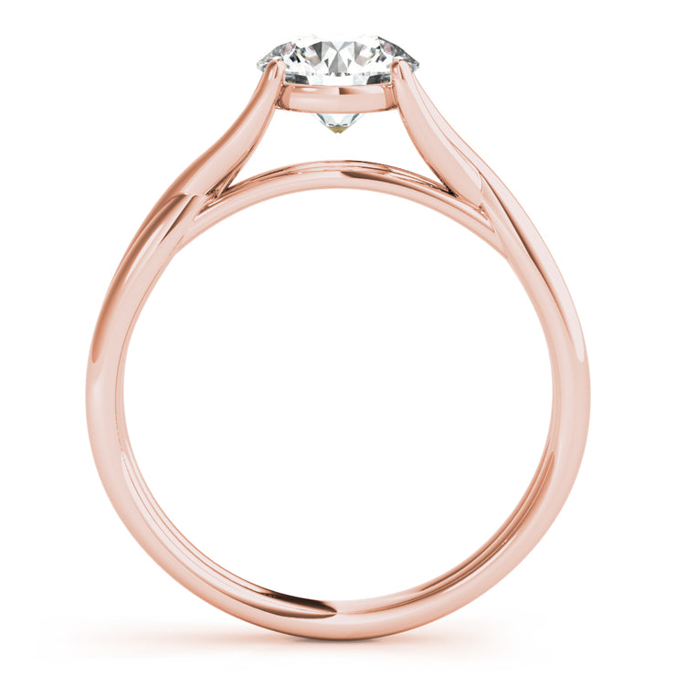 18K Rose Gold 1 ct tw Solitaire Diamond Engagement Ring