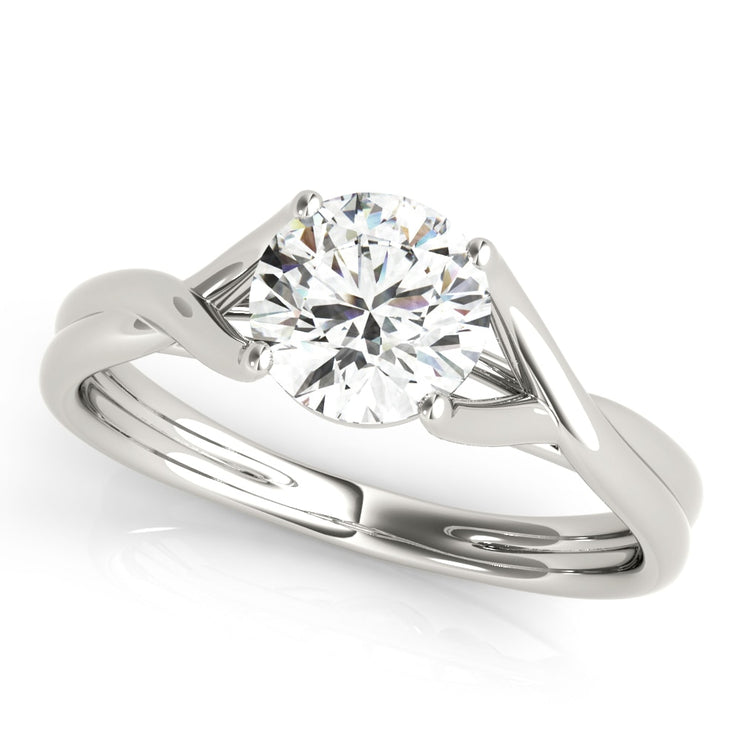 14K White Gold 1 ct tw Solitaire Diamond Engagement Ring