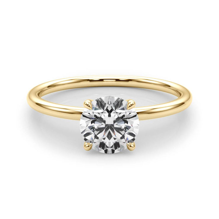 18K Yellow Gold 1 ct tw Solitaire Diamond Engagement Ring