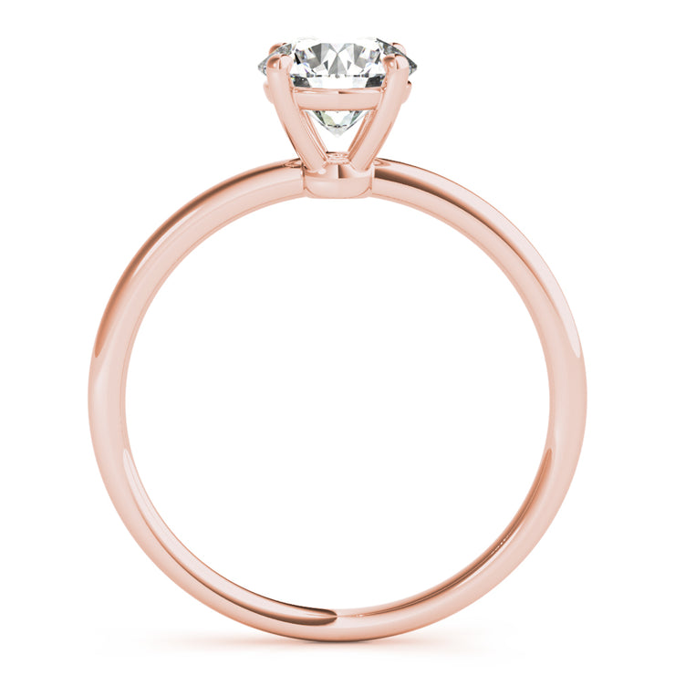 18K Rose Gold 1 ct tw Solitaire Diamond Engagement Ring