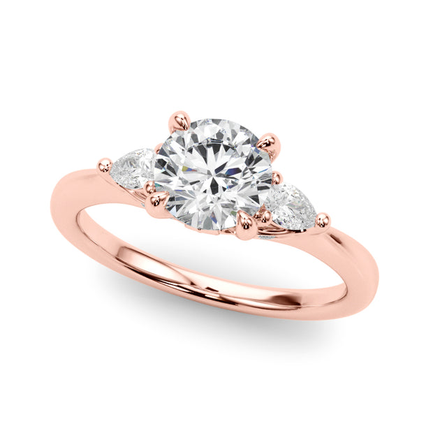 18K Rose Gold 7/8 ct tw New Style Diamond Engagement Ring