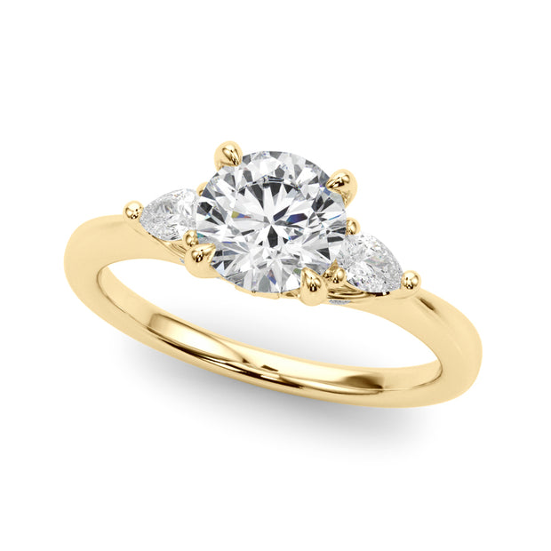 18K Yellow Gold 7/8 ct tw New Style Diamond Engagement Ring