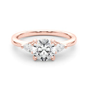 14K Rose Gold 7/8 ct tw New Style Diamond Engagement Ring